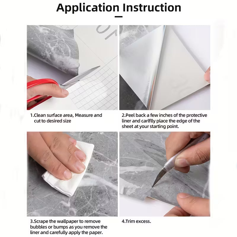 15.75*39.37inch Self-adhesive Waterproof Wallpaper Set