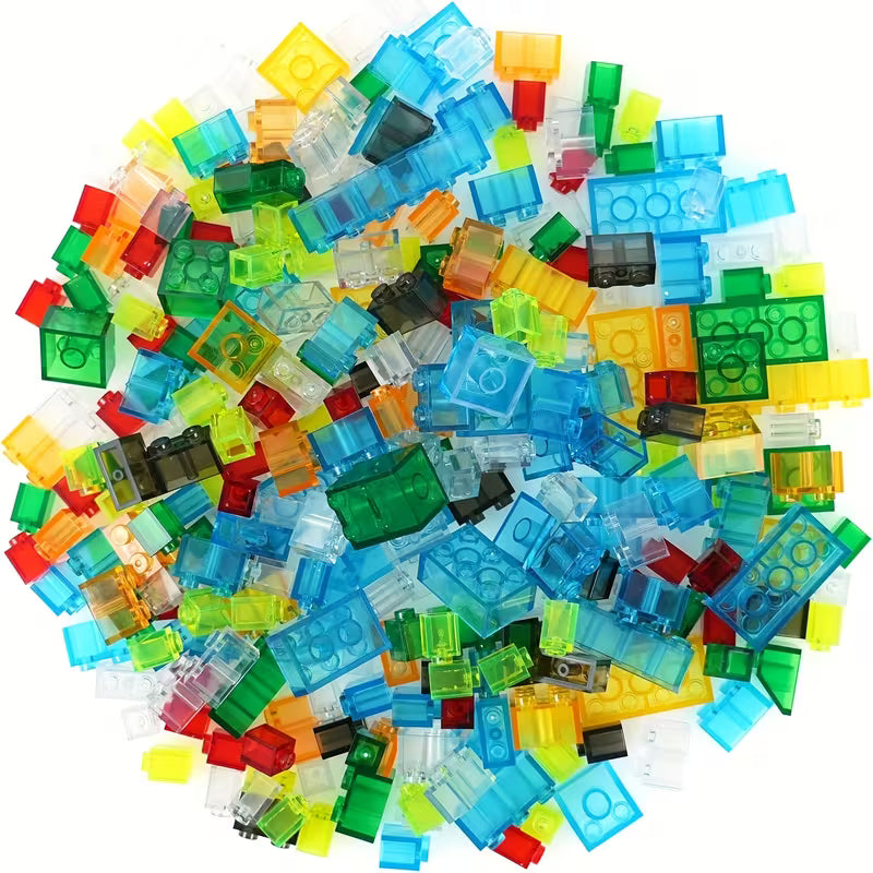 301-Piece Small Transparent Building Blocks