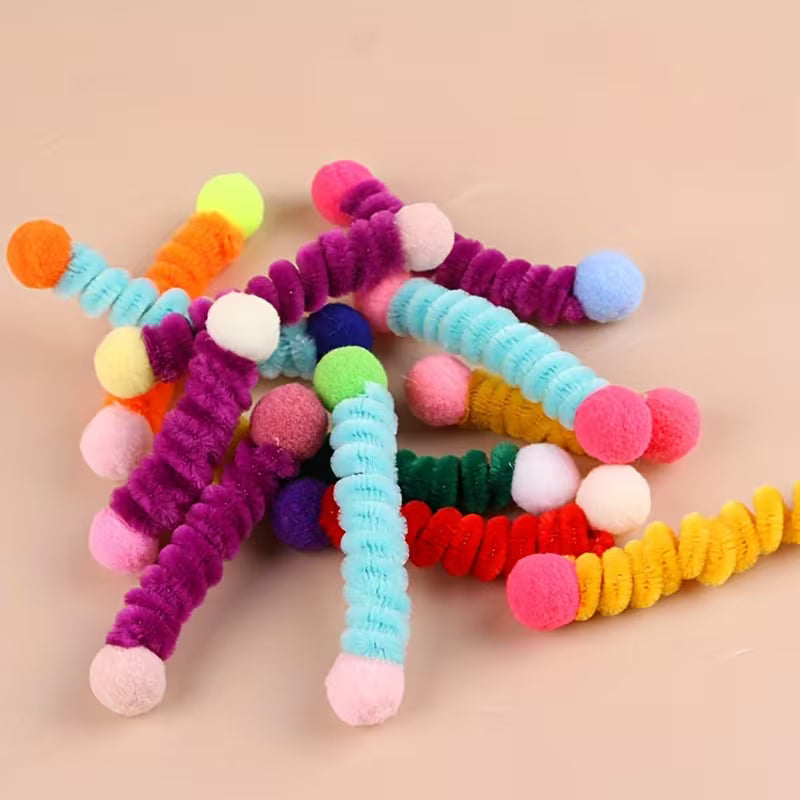 Random Color 5/15/25-Piece Bite-resistant Cat Repair Toys Polyester