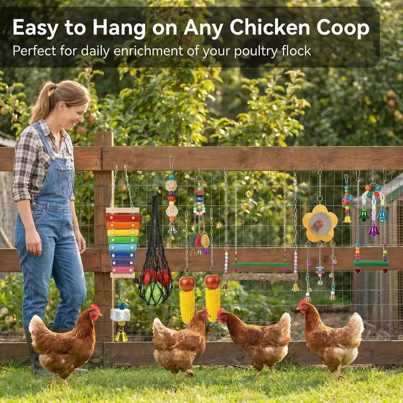 Interactive Chicken Coop Playset - Chicken Xylophone, Chicken
