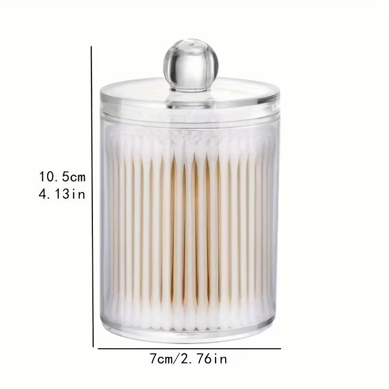 Acrylic Transparent Swab Holder, Swab Storage Container, Toothpick Dispenser, Makeup Swab Box