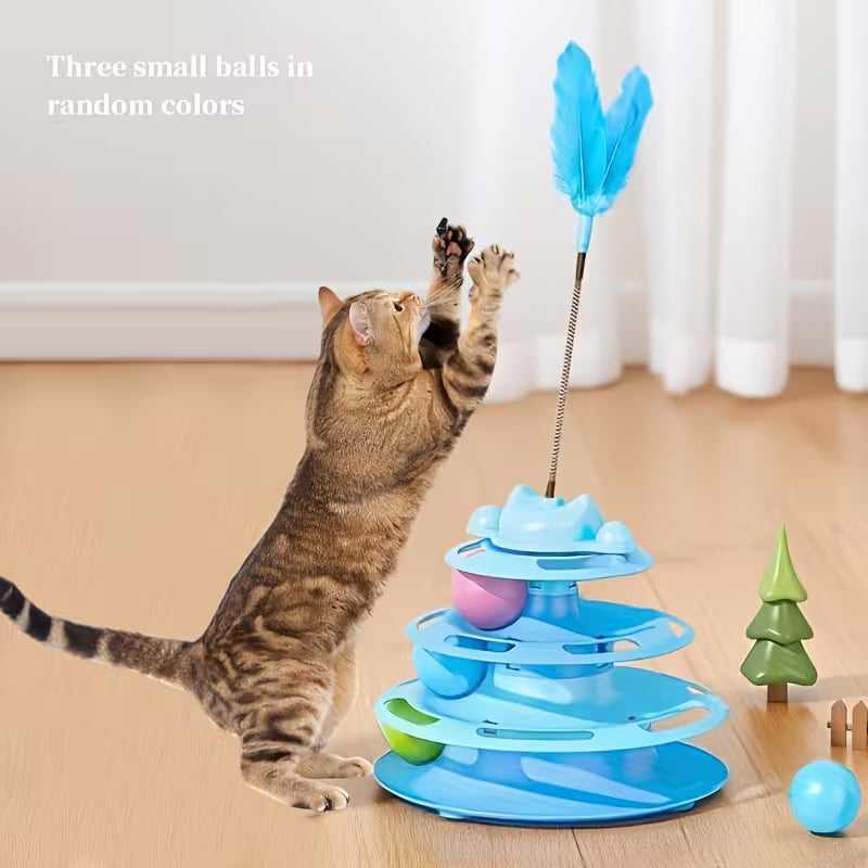1 Set Cat Turntable Toy Self-Entertainment Boredom Relief