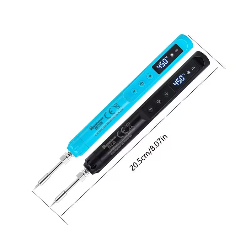 Portable USB Rechargeable Soldering Iron - 5V 8W Adjustable Temperature Soldering Pen Kit