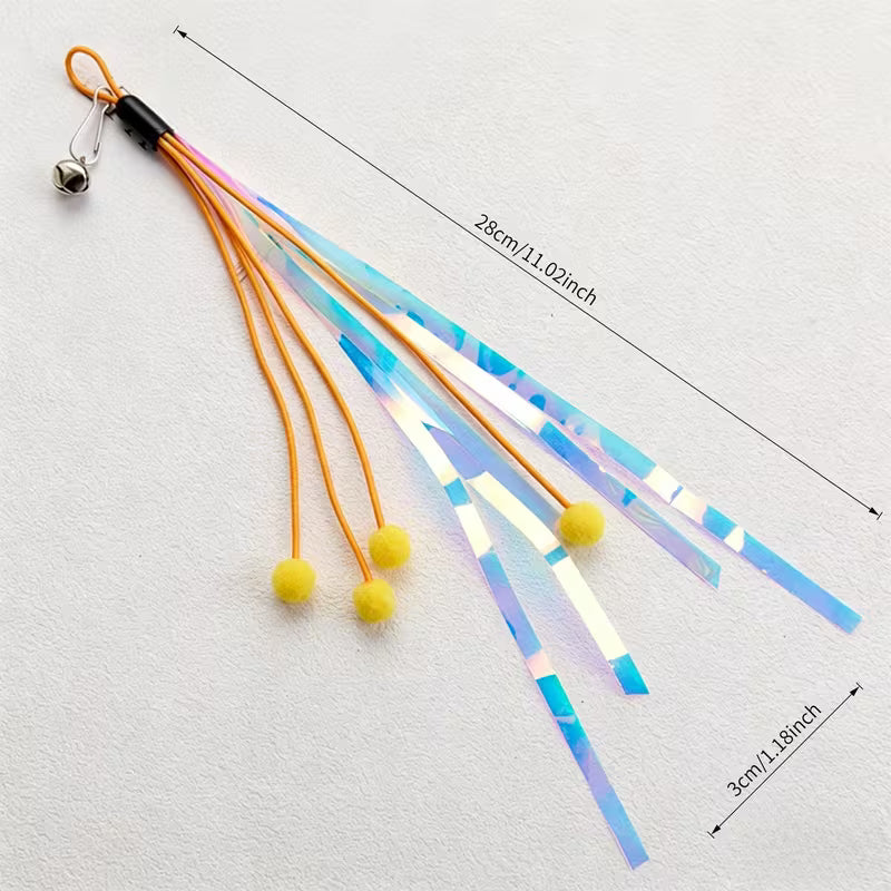 Colorful Cat Teaser Refills Set, Random Color