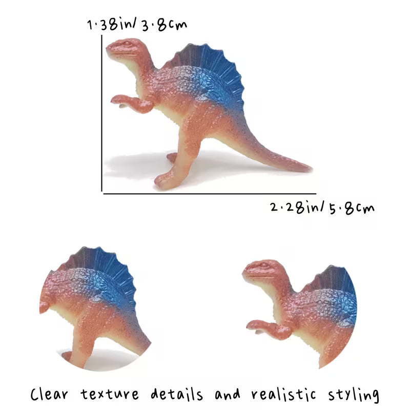 Set of Plastic Dinosaur Figures (40 Styles), a Mini Dinosaur, Plastic