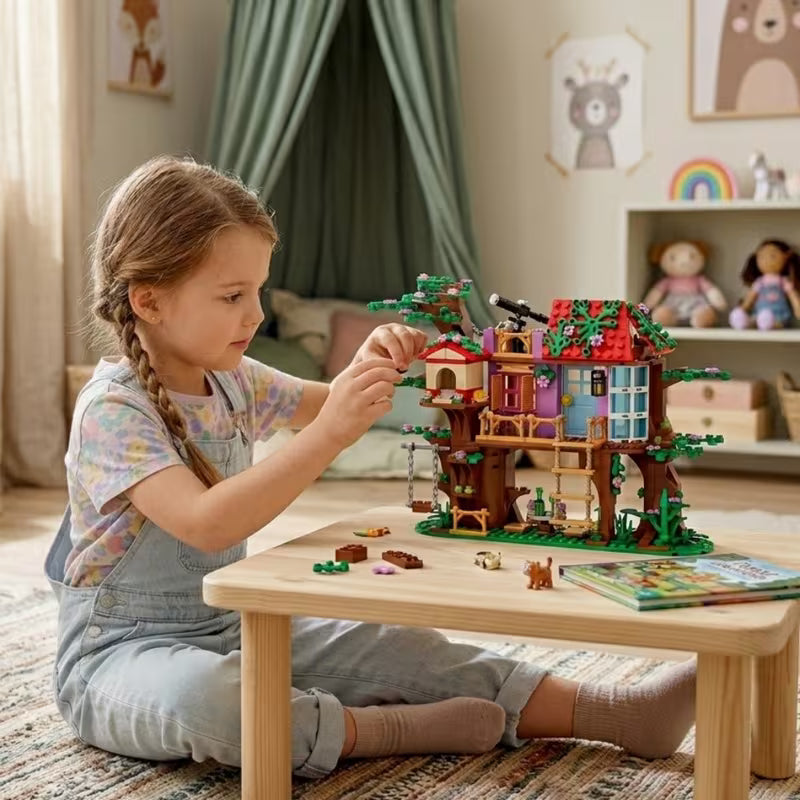 462-Piece City Friends Bird Tree House Building Blocks Sets MOC Garden