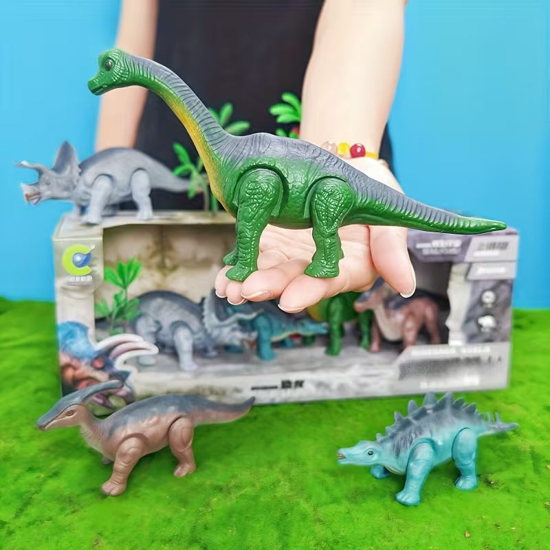 6-Piece Set of Wind-up Walking Dinosaur Toys: T-rex