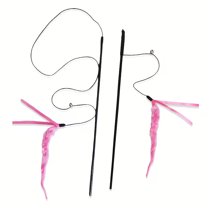 Pack of 1, Pink Caterpillar Bell Teaser, Pink And Colorful, Pink