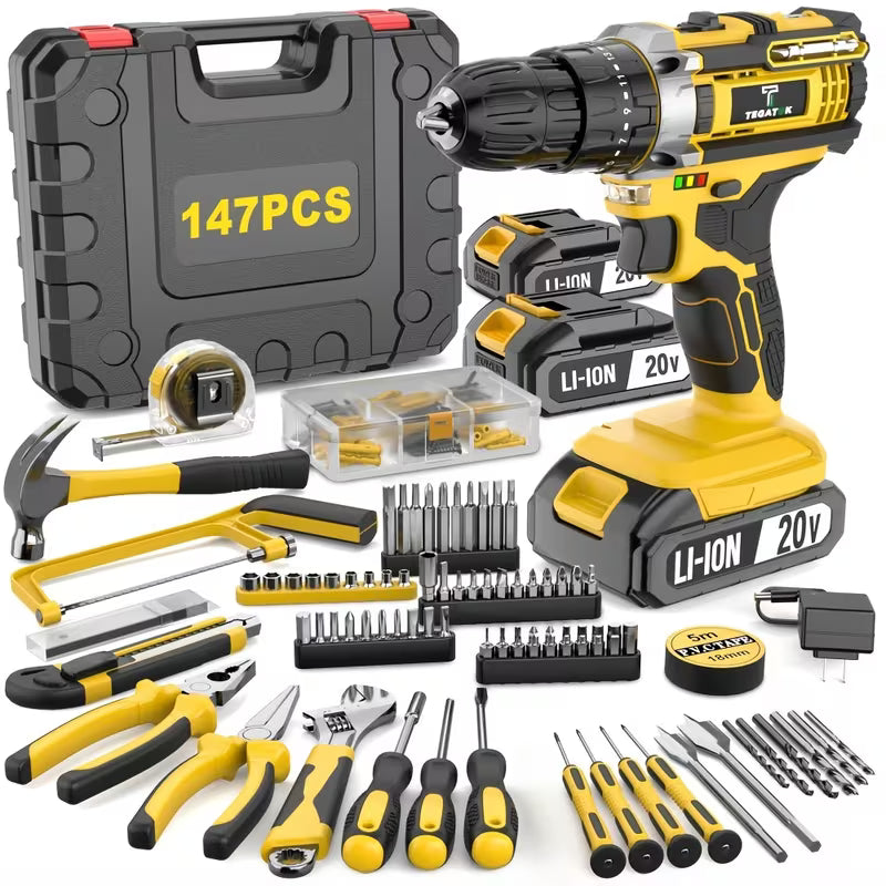 20V Wireless Electric Drill Set