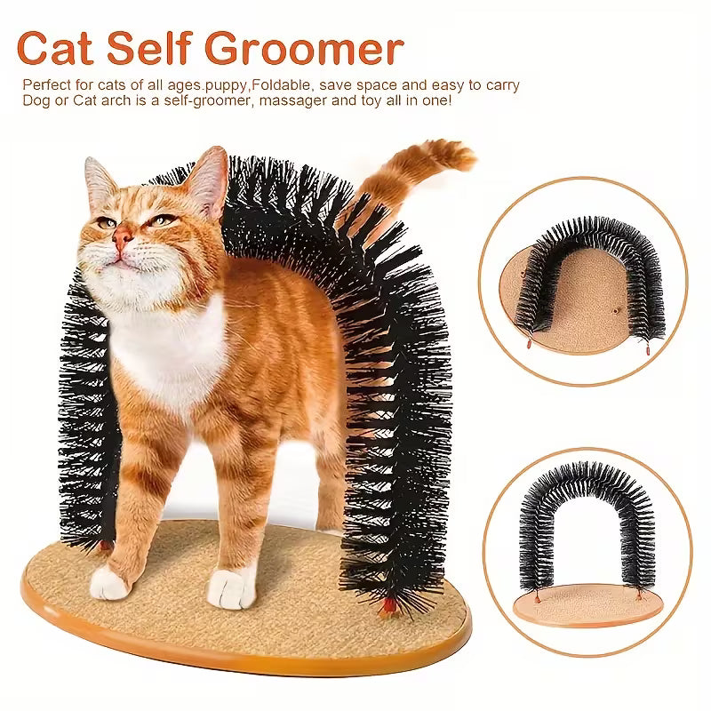 1pc Grooming Brushes And Tickle Toys That Cats Set