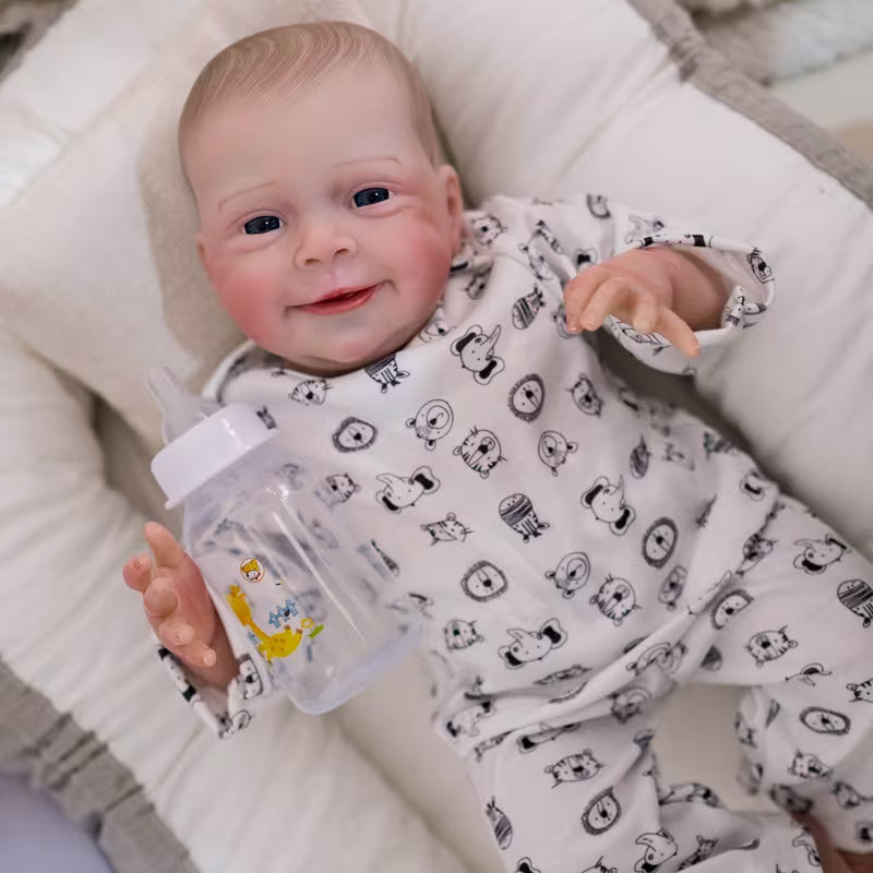 Newborn Baby Dolls-19-inch/49cm Lifelike Reborn Doll with Soft Cloth