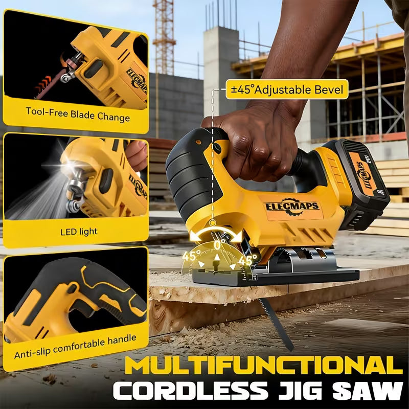 Household Multi-Functional All-In-One 20V Brushless Power Tool Set