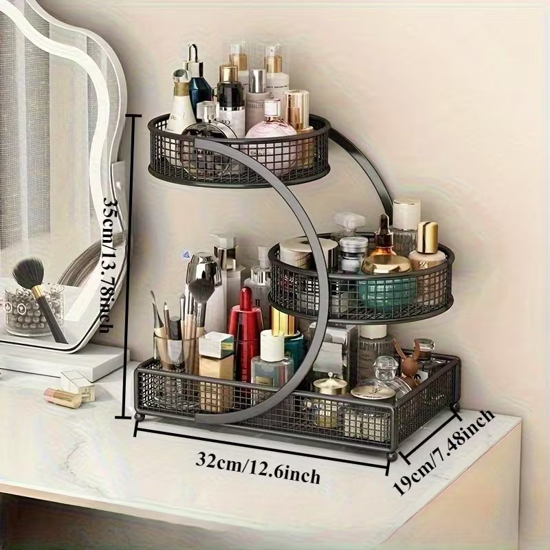 A Vertical Shelf Made of Painted Metal, Designed for Use As a Dresser Shelf Without The Need