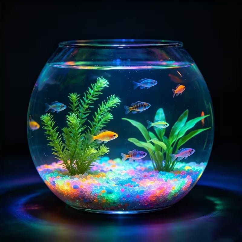 997pcs Glow-In-Dark Outdoor/Luminous Pebbles, Suitable for Aquariums, Gardens, Paths