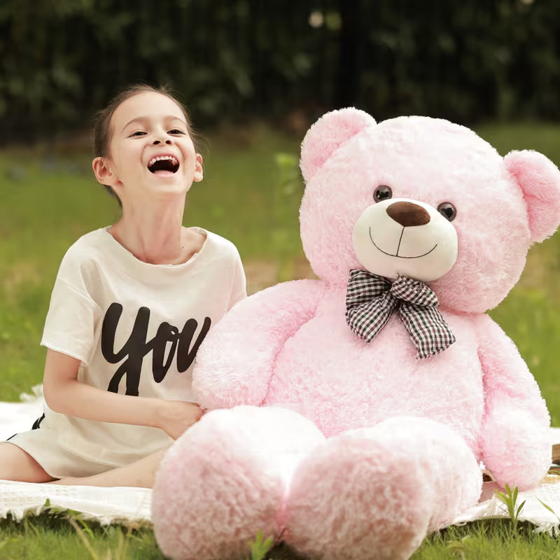 Big Teddy Bear 4ft Enormous White Soft Stuffed Animals Cute Plush Toy