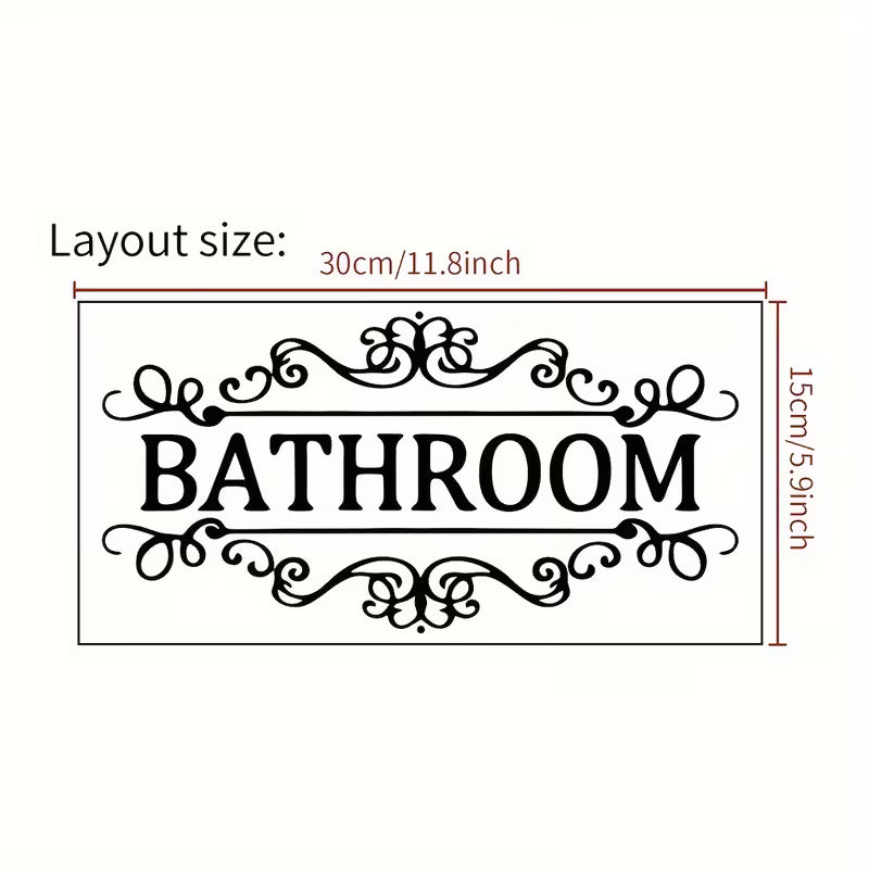 Vinyl Wall Decal Wall Art Sticker Creative Home Decor Bathroom Removable Cute Door Sticker