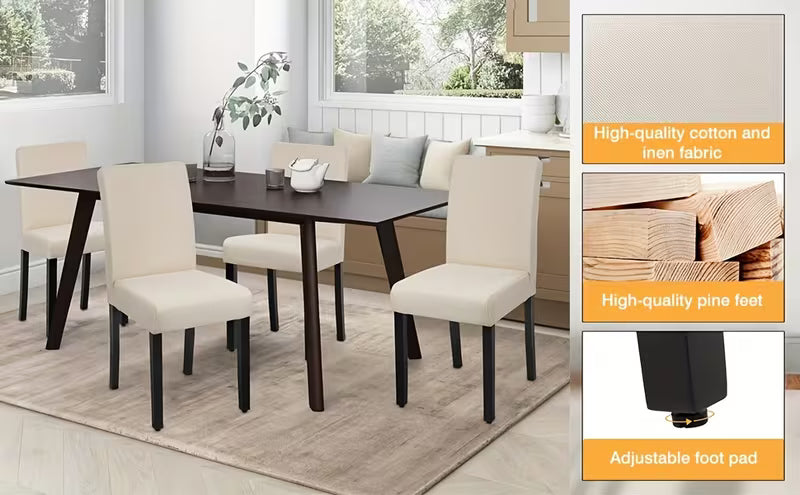 Dining Chairs Dining Room Chairs Set of 4 Dining Side Chairs for Home Kitchen Living Room