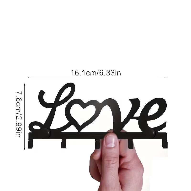 Iron Wall-Mounted Storage Rack Metal Key Holder Cross-Border Floating Wall Key Hook Iron Craft