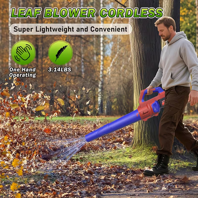 High Power Cordless Leaf Blower 650CFM/350MPH, 2 Speed