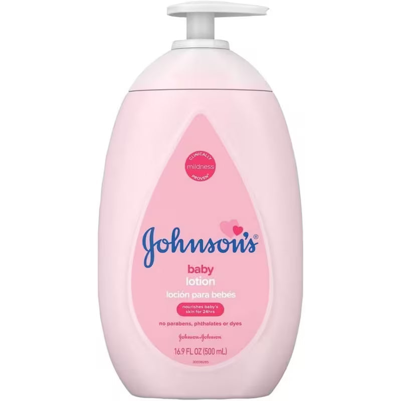 Johnsons Baby Lotion 16.9 Ounce Pump (500ml) (2 Pack)