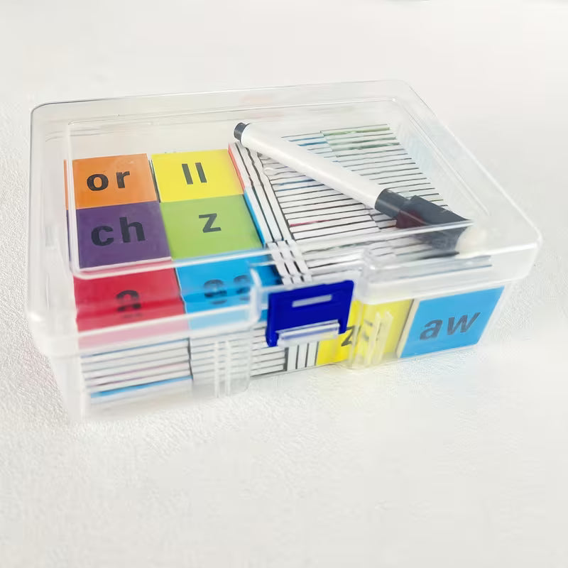 112-Piece Colorful Magnetic Phonics Tiles