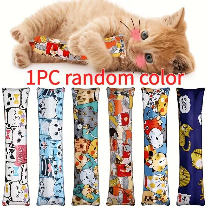 Random Color Cat Grass Chew Toy Pillow, Keep Your Cat Set, Random Color