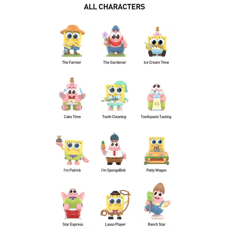 1pc POP MART Spongebob BEST FRIEND Series Figure Blind Box