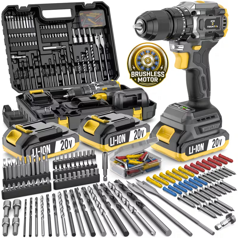 20V Multifunctional Cordless Brushless Drilling Machine Set