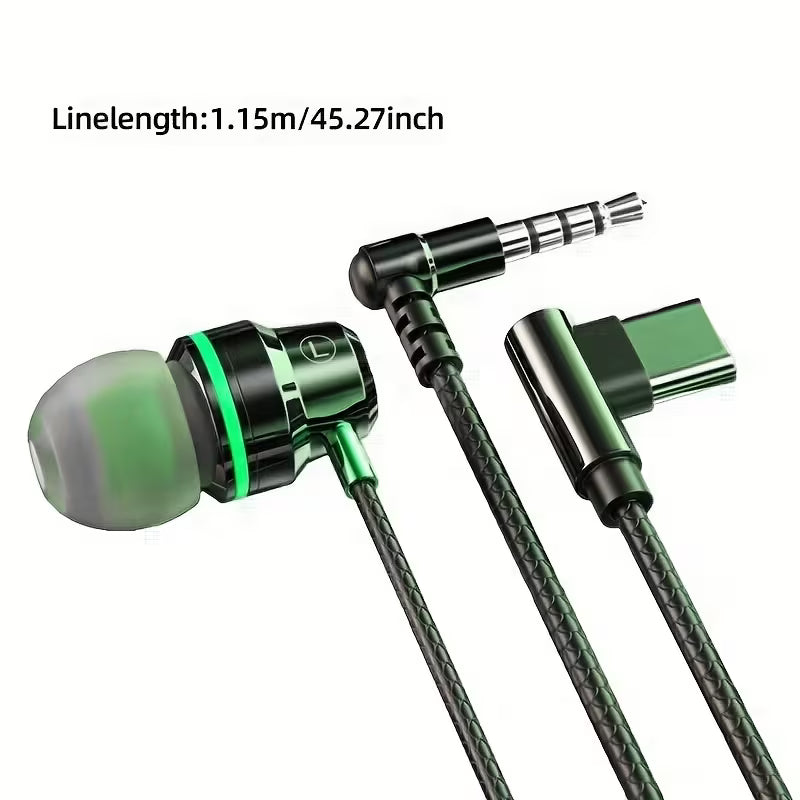 Metal Wired In-Ear Headphones, E-Sports Gaming Headphones, Headphones, Metal