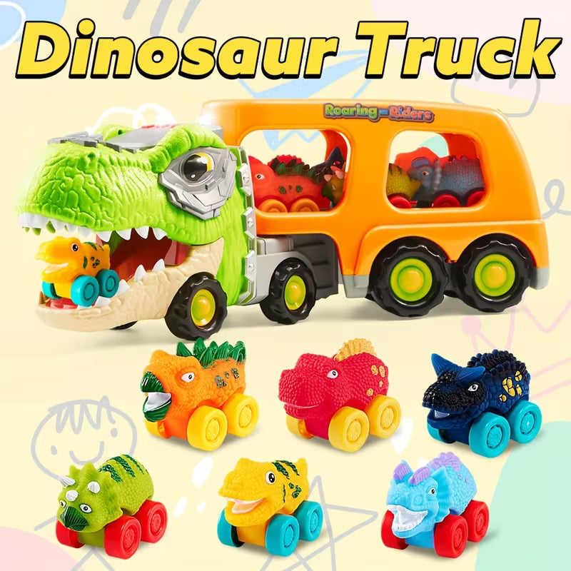 Dinosaur Truck Toy for Kids Rubber