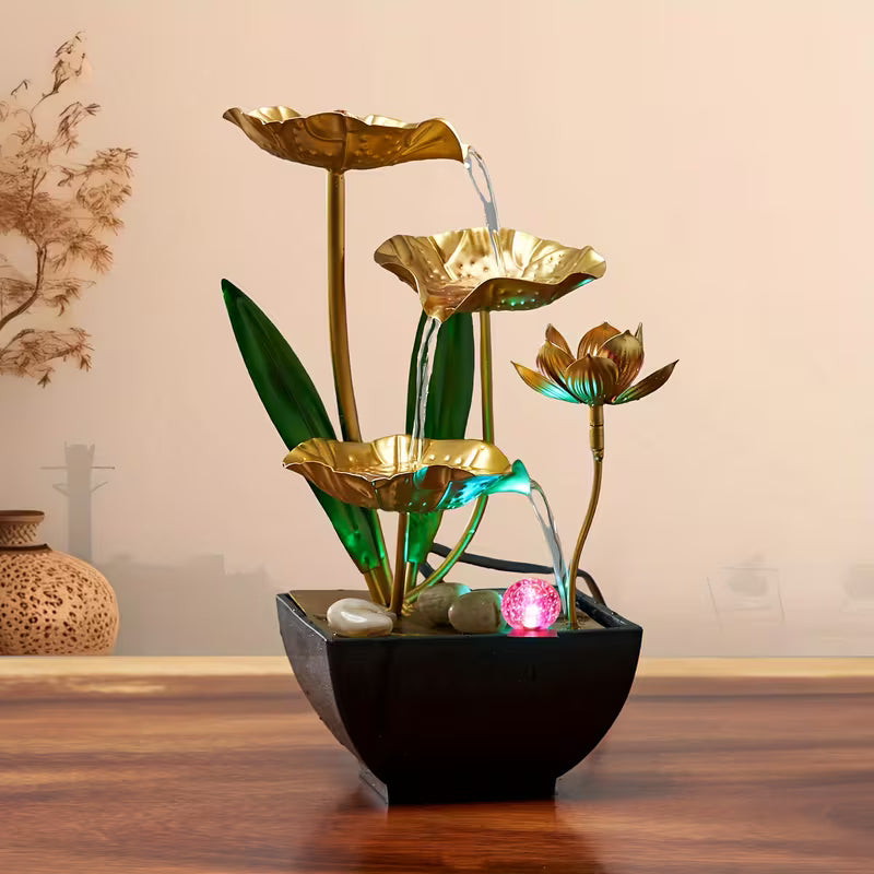 Relaxation Craft - Small Indoor Fountain - Automatic Humidifier - Desktop Decor for Living