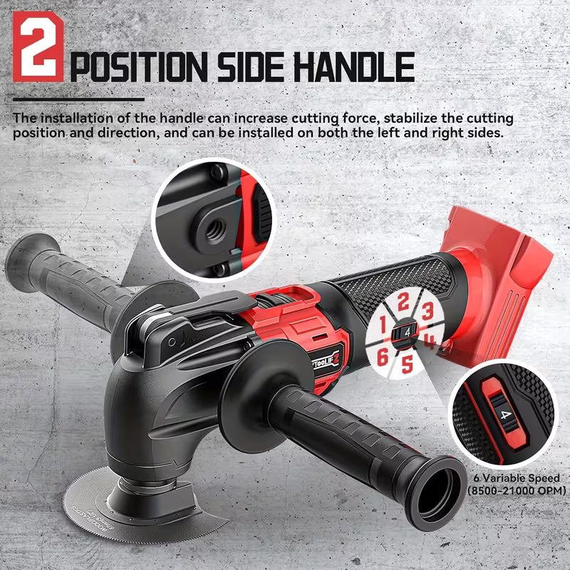 DIYtoolifz Cordless Oscillating Tool Compatible with 18V Battery