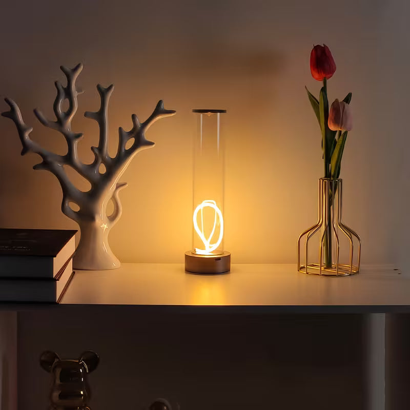 Minimalist Lamp Bedside Cordless Lamp Rechargeable Modern Bedside Table Lamp With Level 3 Touch