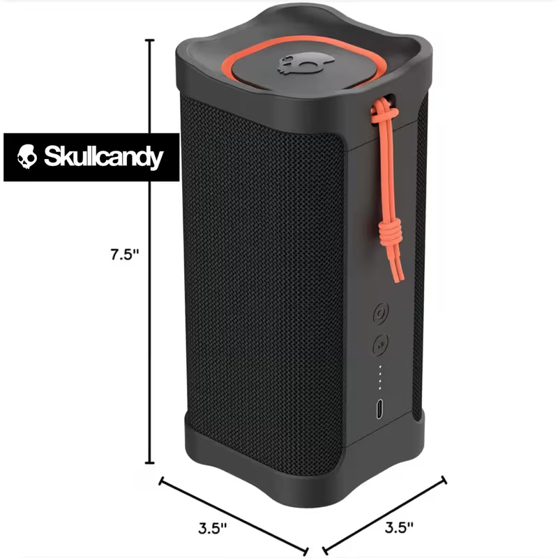 Skullcandy Terrain XL XT Wireless Bluetooth Speaker – Water Resistant, Black