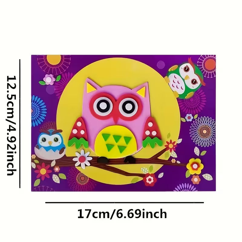 10-Piece 3D Puzzle Stickers