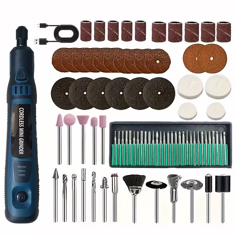 Cordless Compact Electric Grinder Micro Rotary Tool Set Portable