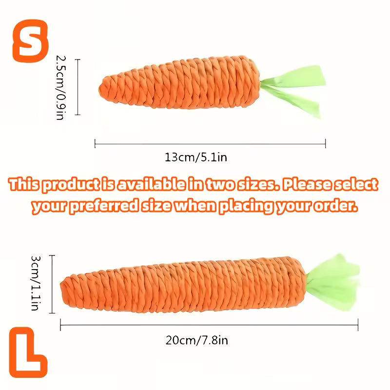 2&4pcs Carrot Cat Toys • Durable Sisal Rope & Interactive Set