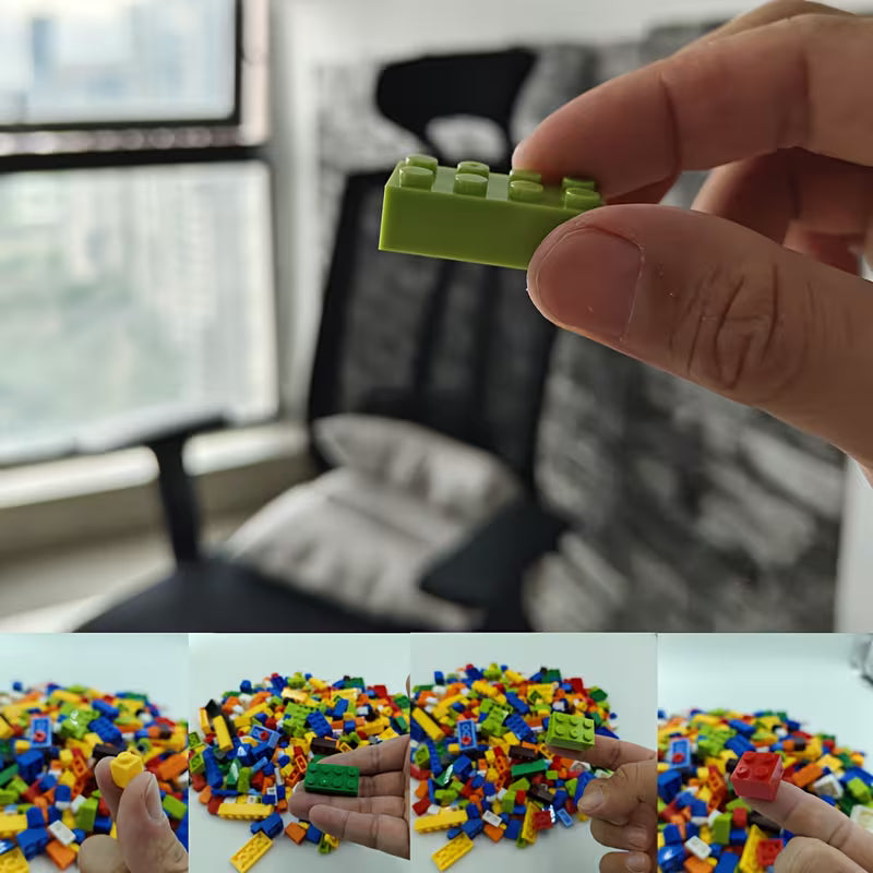 500-Piece Bagged Children's Educational Building Blocks
