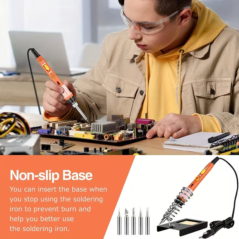 Electric Soldering Set with Switch Adjustable Temperature Welding Maintenance Tool
