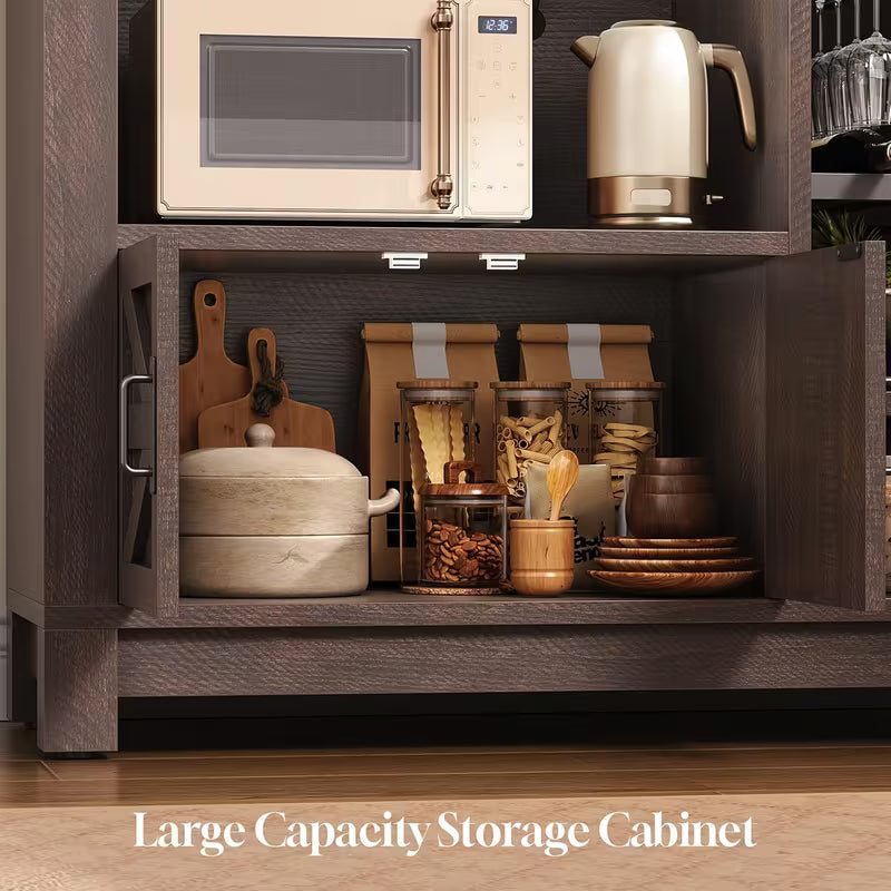 73" Tall Arched Bakers Rack, Metal
