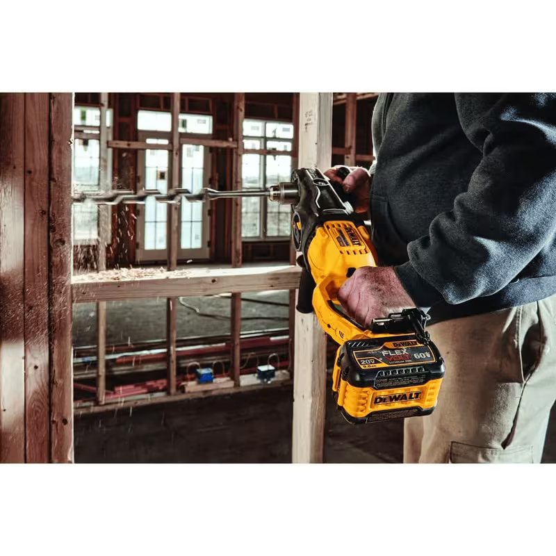 DEWALT 60V MAX* Right Angle Drill, Stud/Joist, Tool Only (DCD470B)
