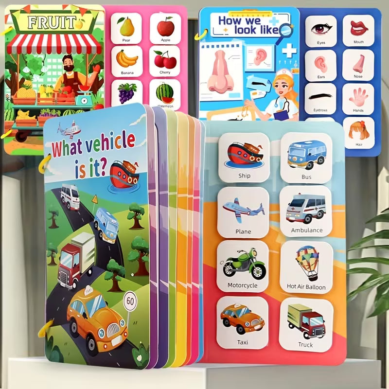 4 Packs of Preschool Busy Books Preschool Cognitive Quiet Books