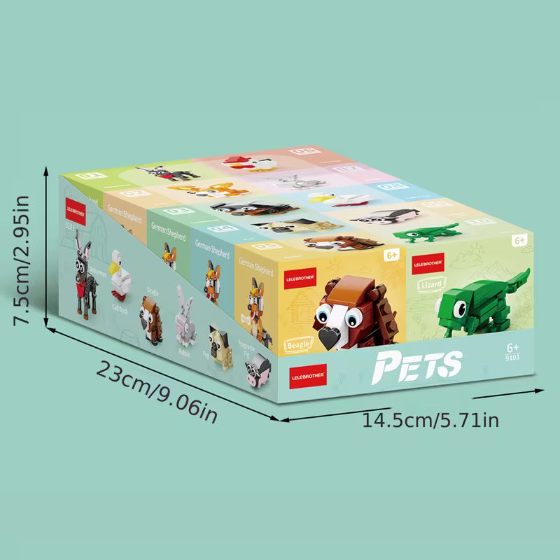 10-In-1 Mini Cute Pet Series Building Block Set