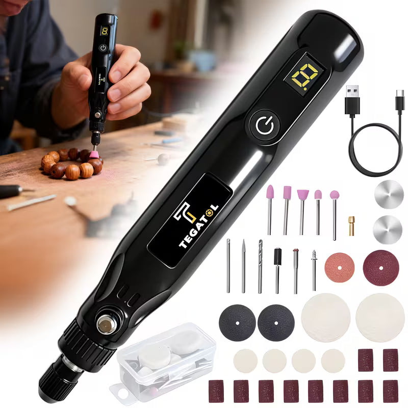 Mini Cordless Rotary Tool Set 3.7V USB Charging