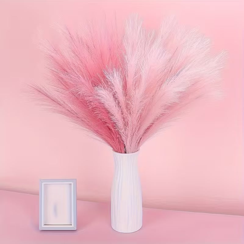 Artificial Pampas grass bouquets, Artificial rose flower, plant Set