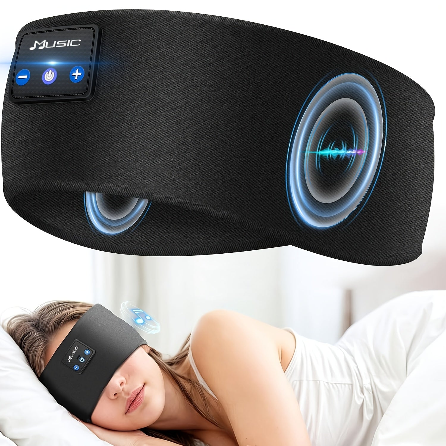 Powerway 1pc Wireless Sleep Headphones Headband – Soft Set