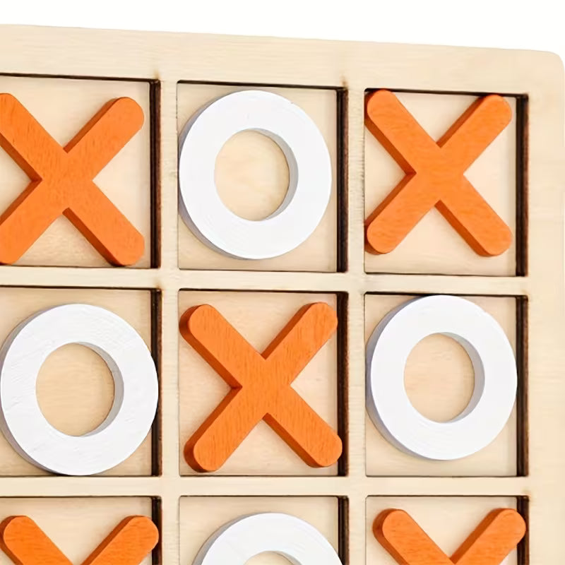 Tic Tac Toe Board Game Wooden