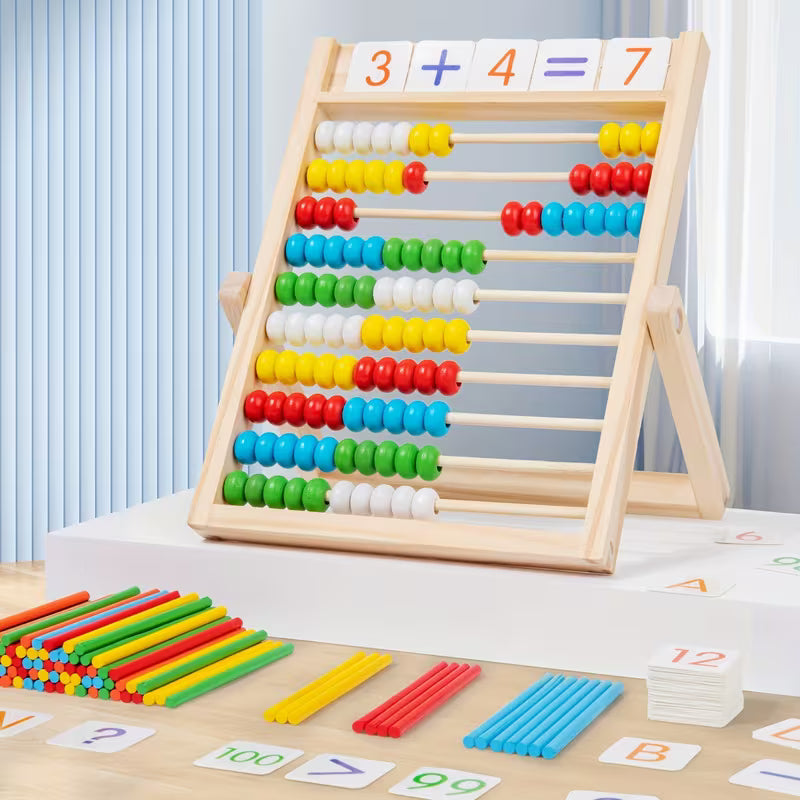 Wooden Calculation Rack Math Learning Toy