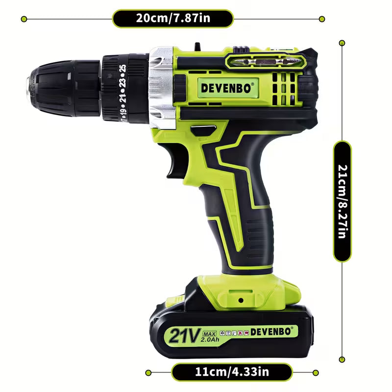 21V Rechargeable Multifunctional Electric Hand Drill - Bead Chain And Jewelry, with Lithium Battery
