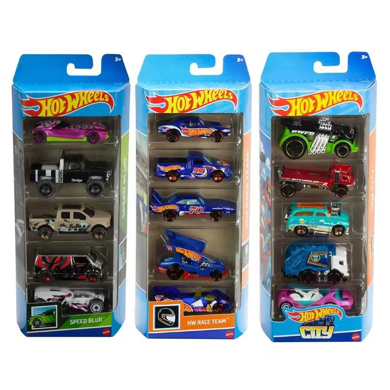 Mattel Hot Wheels 5-PACK (Bundle of Two, Contains